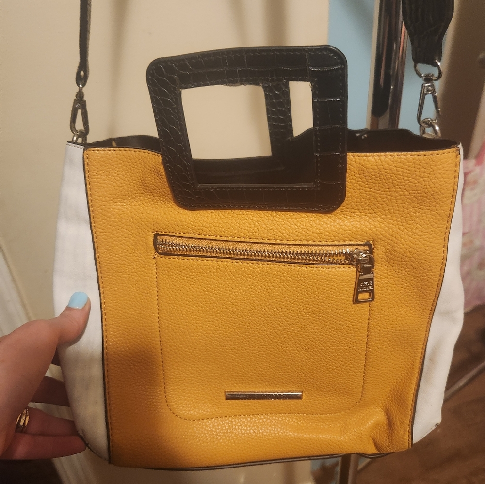 Steve Madden Yellow and Black Crossbody Bag